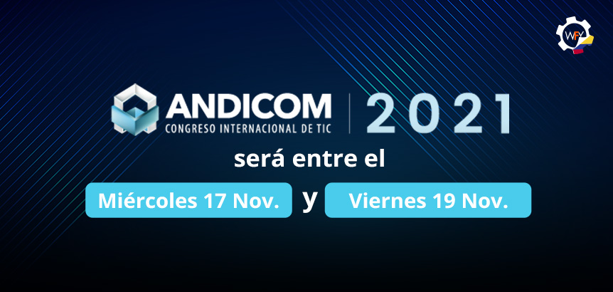 Logo de ANDICOM 2021: Será Entre el Miércoles 17 y Viernes 19 de Noviembre
