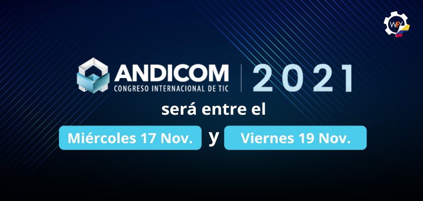 Logo de ANDICOM 2021: Ser Entre el Mircoles 17 y Viernes 19 de Noviembre