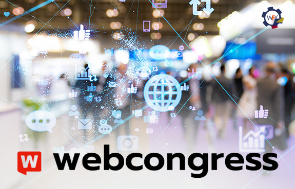 Toma Borrosa que Representa el Evento en Colombia con Logo de WebCongress