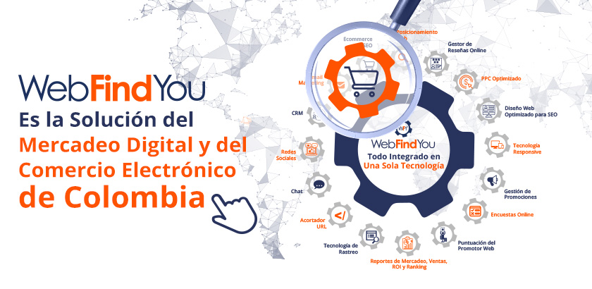 WebFindYou es la Solución de Mercadeo Digital y Comercio Electrónico en Colombia
