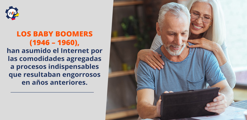 Los Baby Boomers (1946-1960) han Asumido el Internet por las Comodidades Agregadas a su Vida