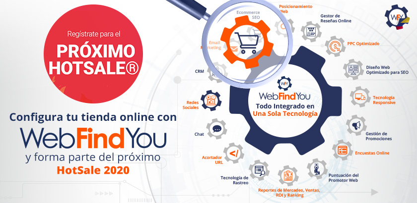 Configura tu Tienda Online con WebFindYou y Forma Parte del Próximo HotSale 2020