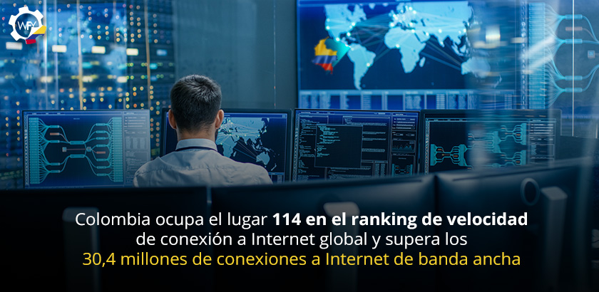 El Auge del Internet en Colombia Tomó Más Fuerza en 1990 Colombia Ocupa el Lugar 114 en el Ranking de Velocidad de Conexión a Internet