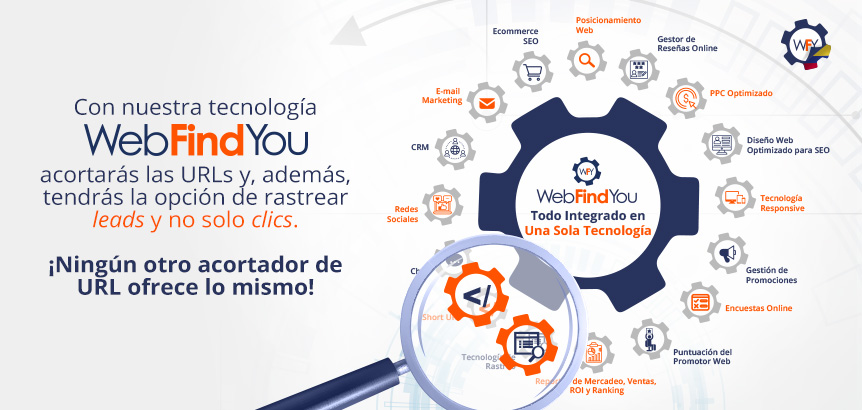 Con WebFindYou Acortars las URLs y Tendrs la Opcin de Rastrear leads y no Solo Clics