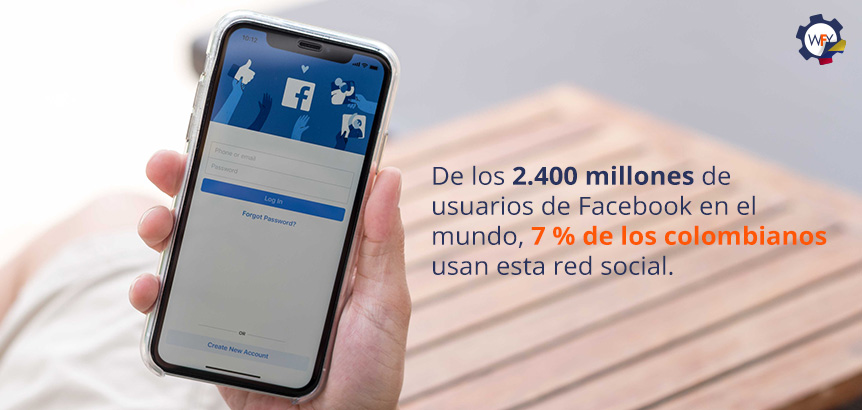 De los 2.400 Millones de Usuarios de Facebook en el mundo, 7 % de los Colombianos Usan Esta Red Social