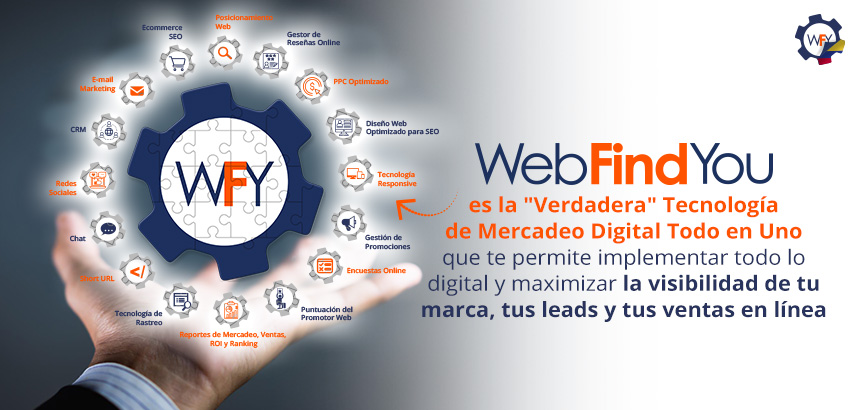 WebFindYou es la Verdadera Tecnologa de Mercadeo Digital Todo en Uno