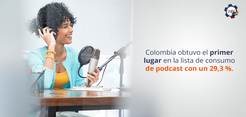 Colombia Obtuvo el Primer Lugar en Lista de Consumo de Podcast con un 29,3 %