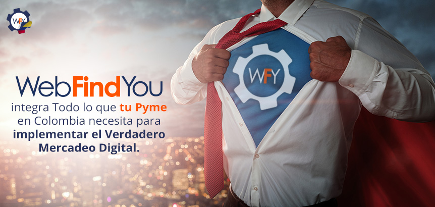 Empresario Superhroe con WebFindYou