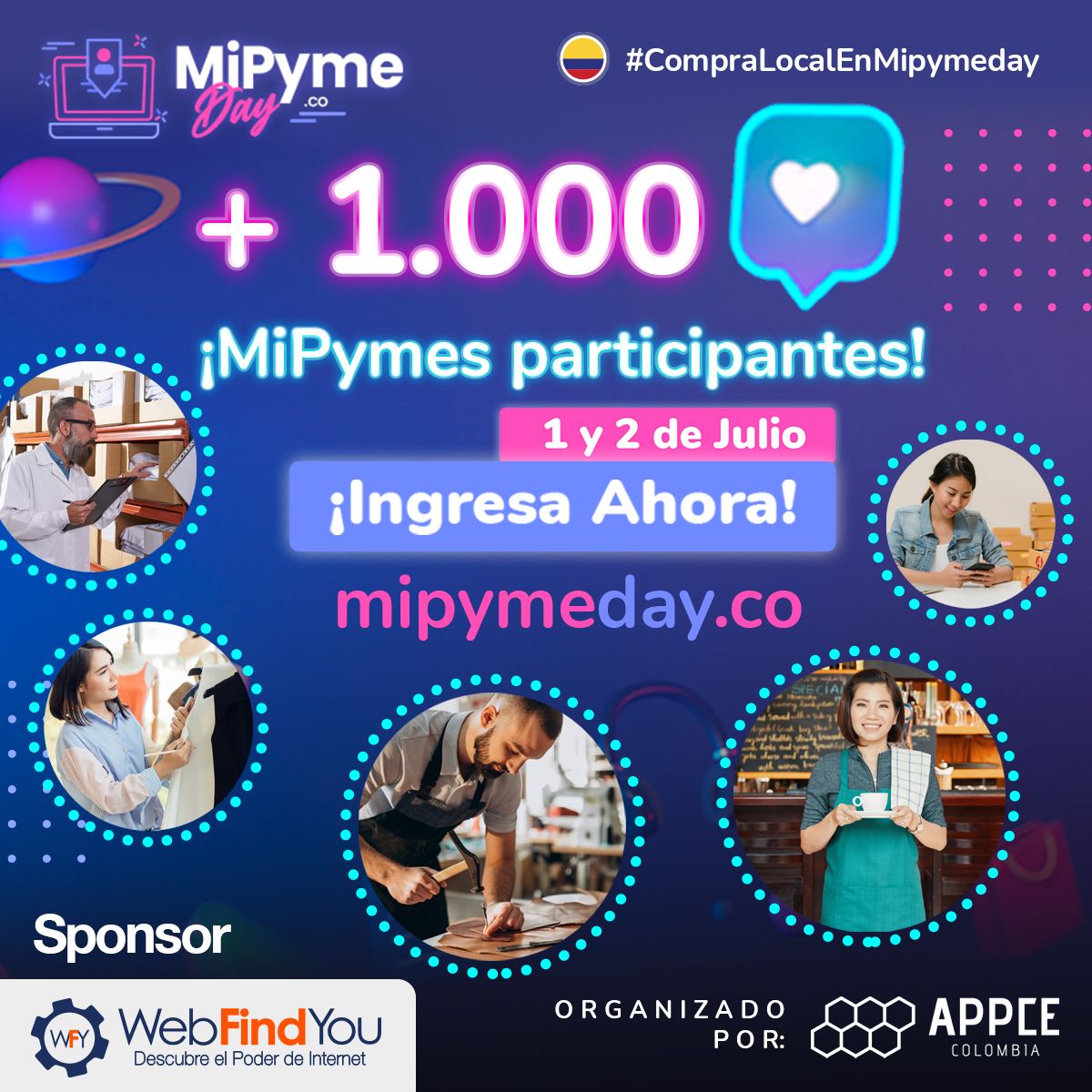 + 1.000 ¡MiPymes participantes! ¡Ingresa Ahora!