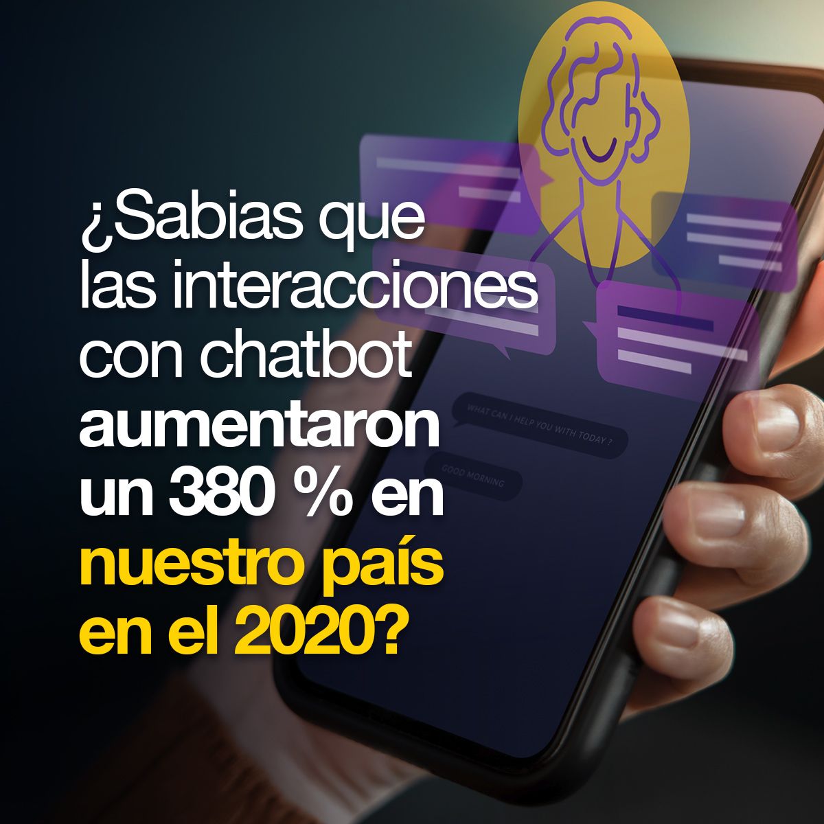 ¿Sabias que las interacciones con chatbot aumentaron un 380 %