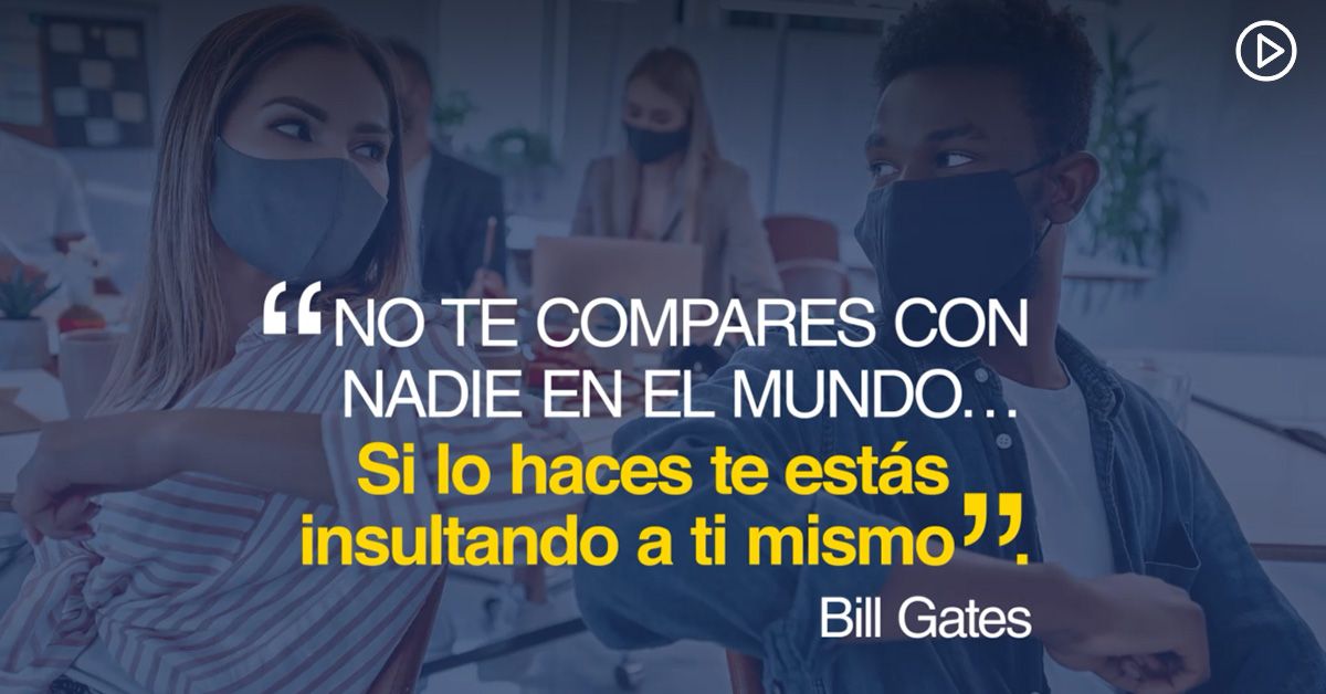 No te compares con nadie en el mundo… Si lo haces, te estás insultado a ti mismo