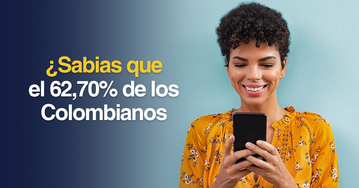 ¿Sabias que el 62,70% de los Colombianos