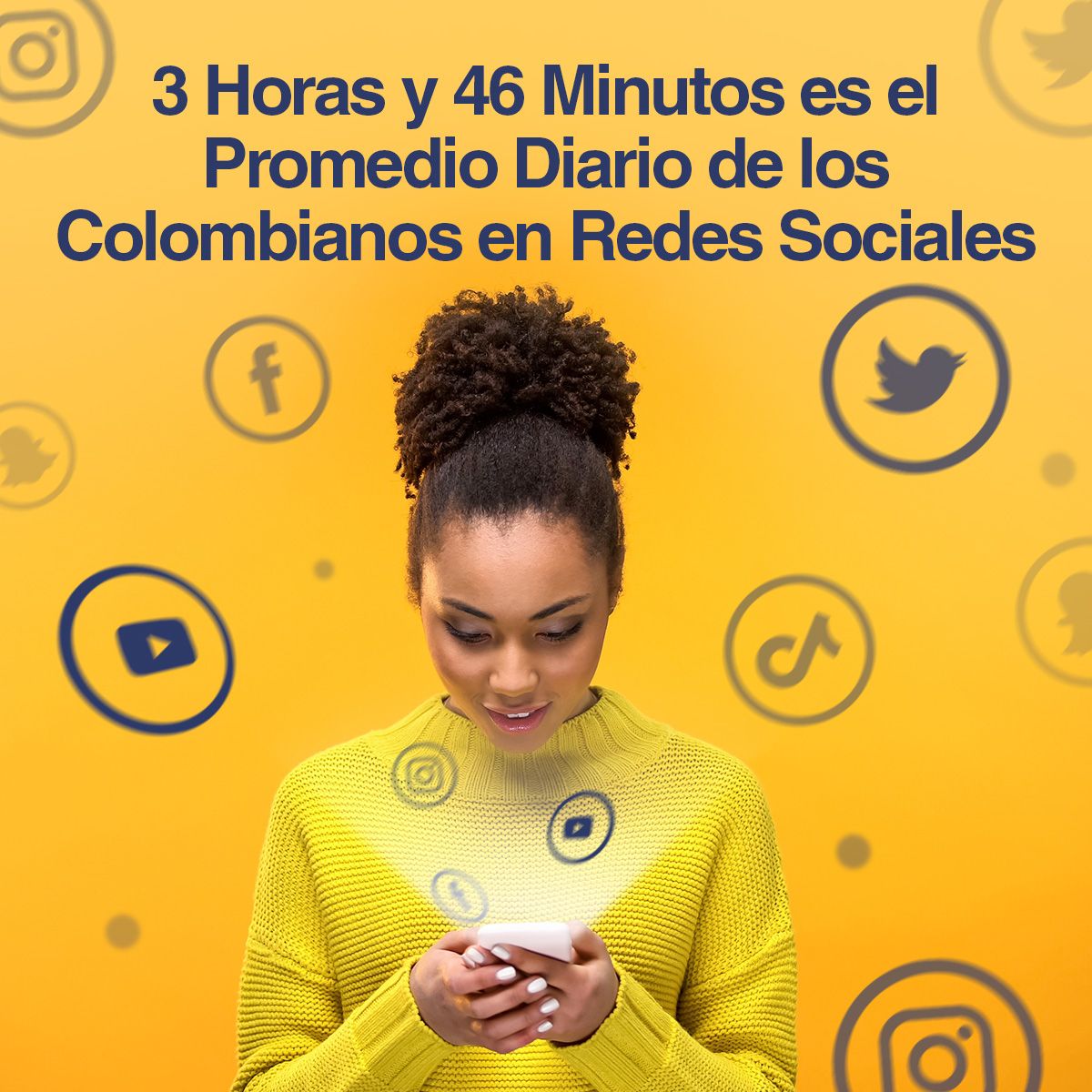 3 Horas y 46 Minutos es el Promedio Diario de los Colombianos en Redes Sociales