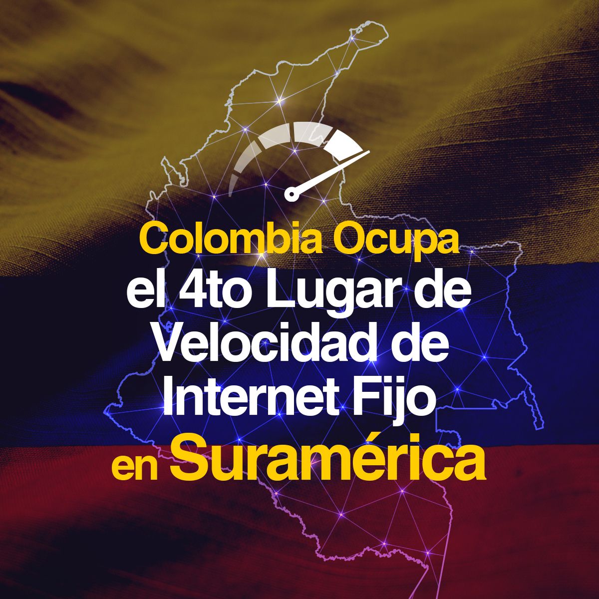 Colombia Ocupa el 4to Lugar de Velocidad de Internet Fijo en Suramérica