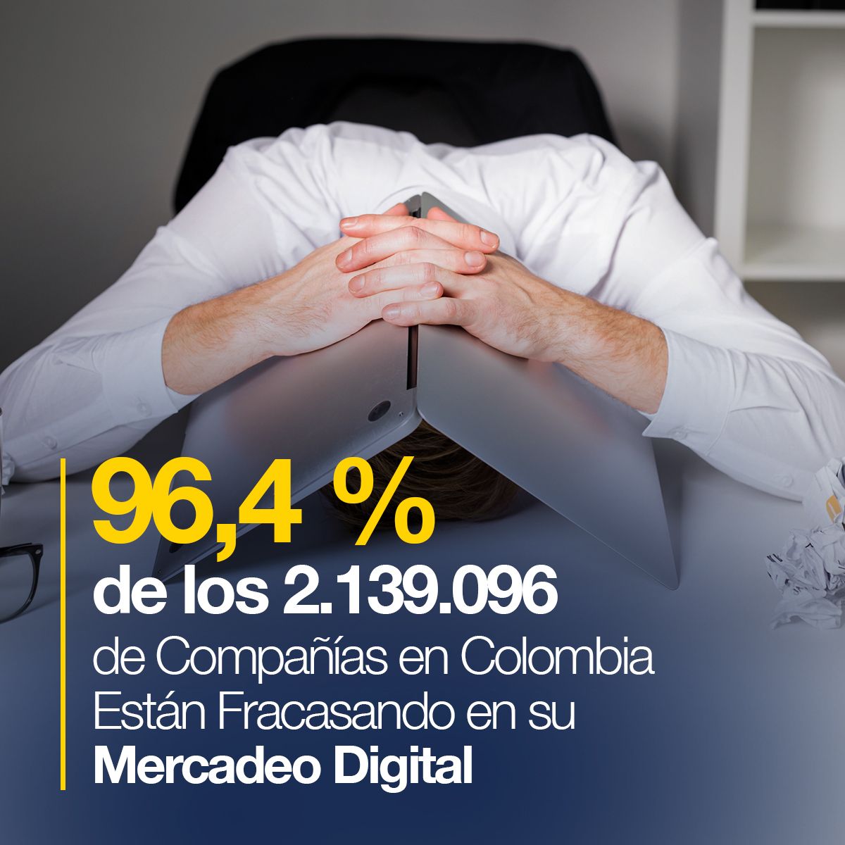 96,4 % de los 2.139.096 de Compañías en Colombia Están Fracasando en su Mercadeo Digital