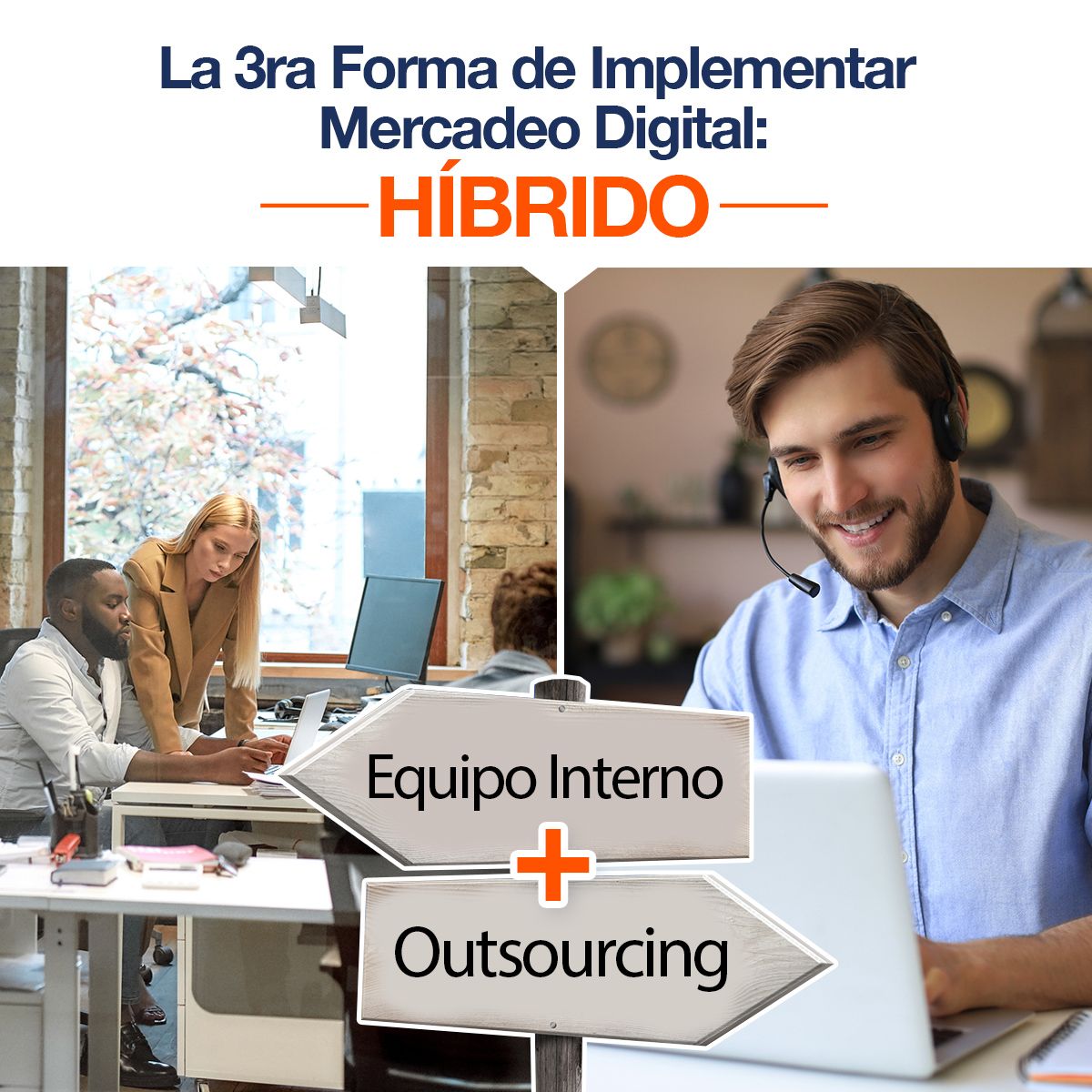 La 3era Forma de Implementar el Mercadeo Digital: Híbrido