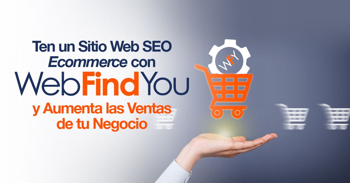 Ten un Sitio Web SEO Ecommerce con WebFindYou y Aumenta las de tu Negocio